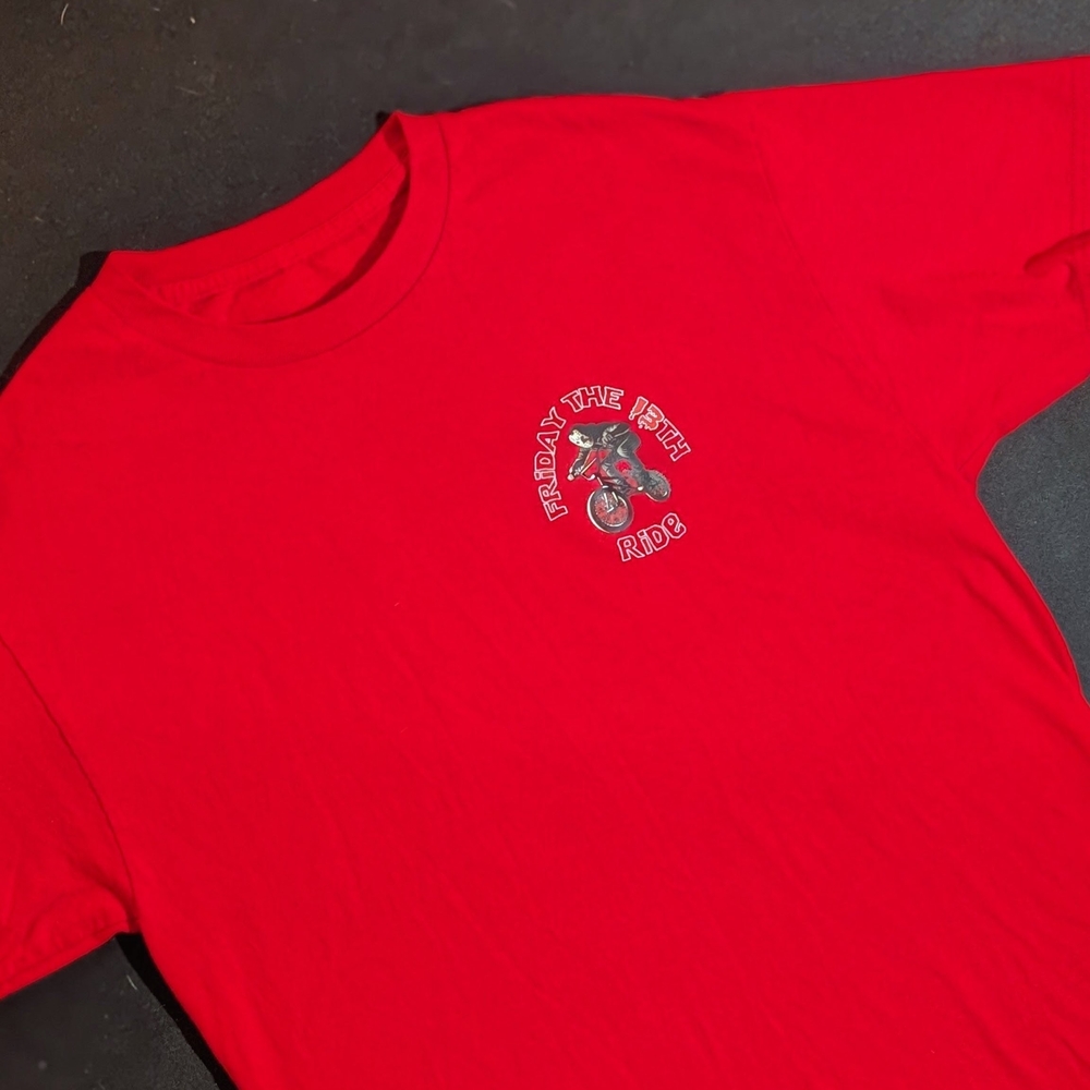 Friday The 13th‎ Ride Men's Red Graphic T Shirt Size Large